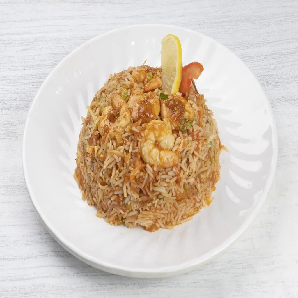 Rice with Shrimp on Saj